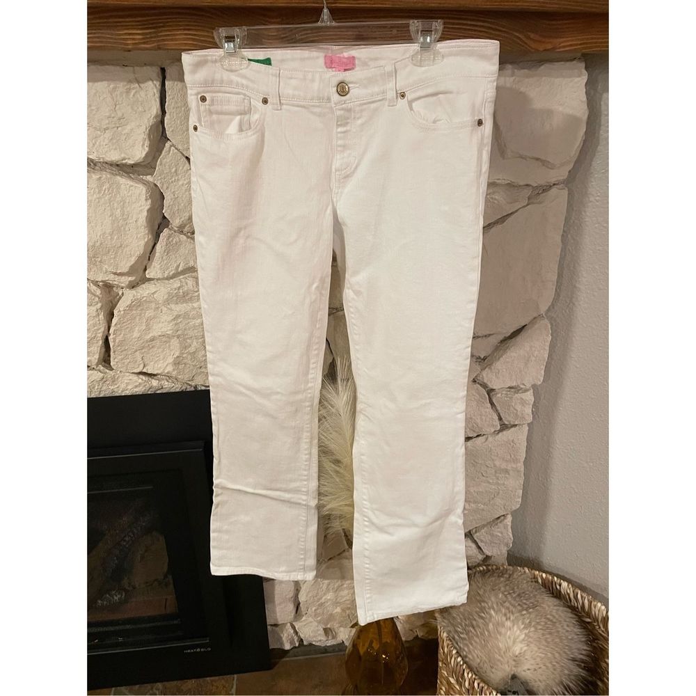 Lilly Pulitzer White Boot Cut Jeans